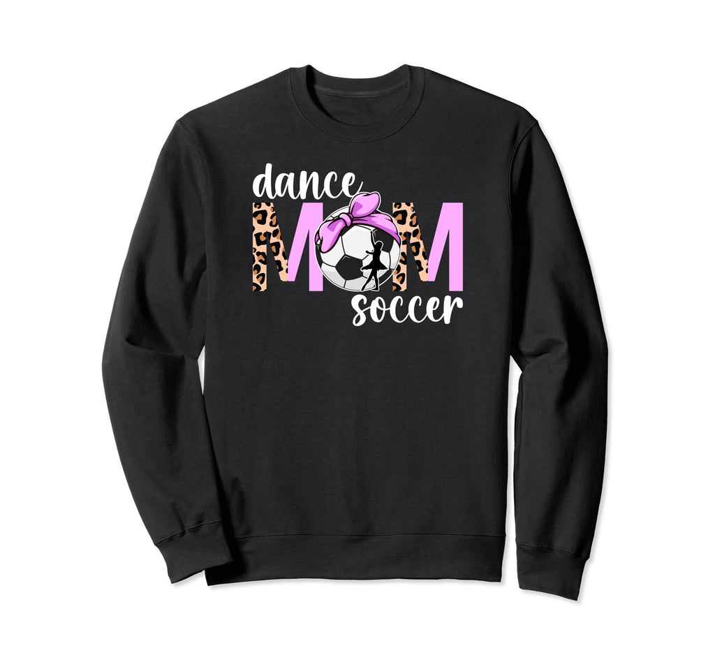 Dance And Soccer Mom Leopard Sweatshirt - Minimalist Print Men Women