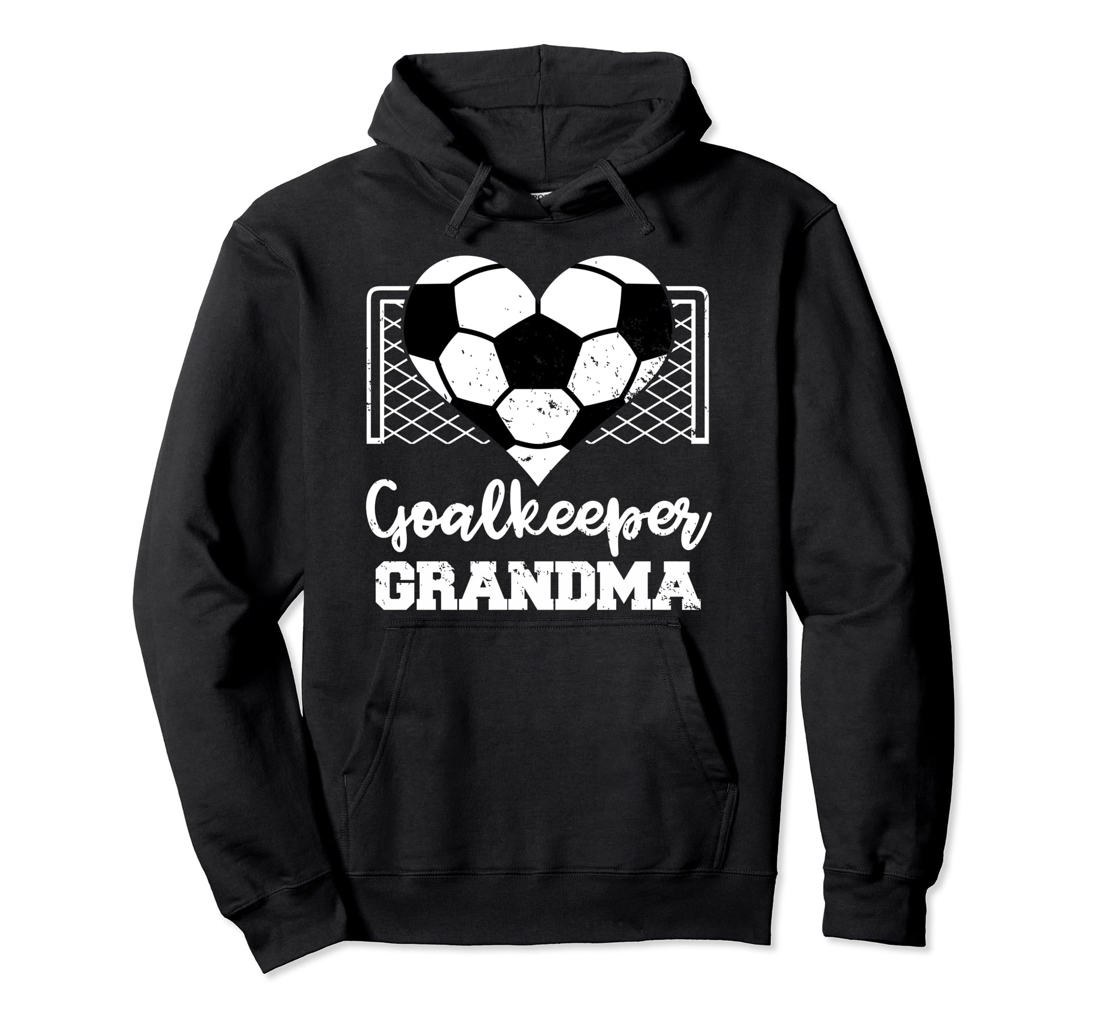 Football Goalkeeper Grandma Heart Funny Hoodie - Aesthetic Graphic Unisex