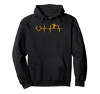 Soccer Heartbeat Heart Soccer Player Hoodie - Streetwear Style Unisex