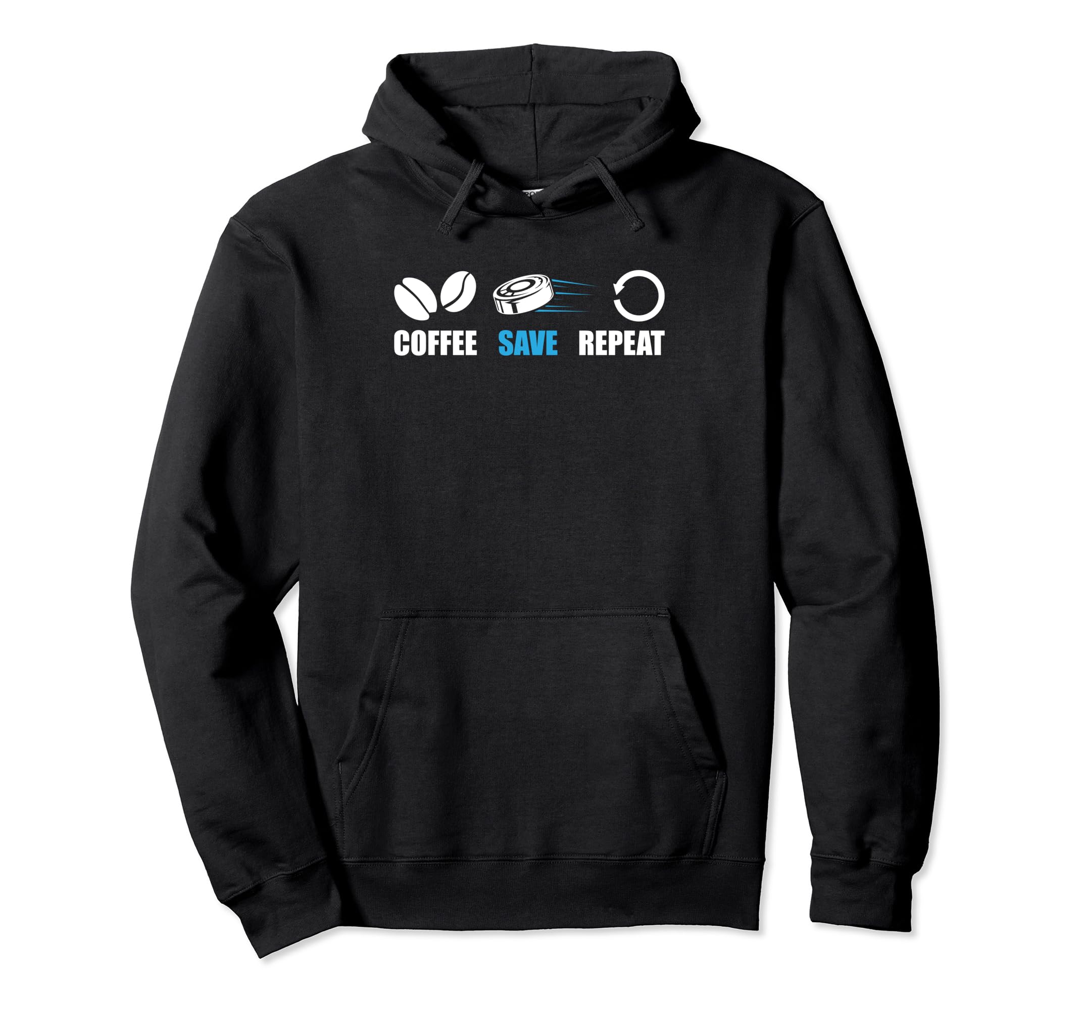 Ice Hockey Goalie Goalkeeper Coffee Hoodie - Fun Novelty Design Unisex