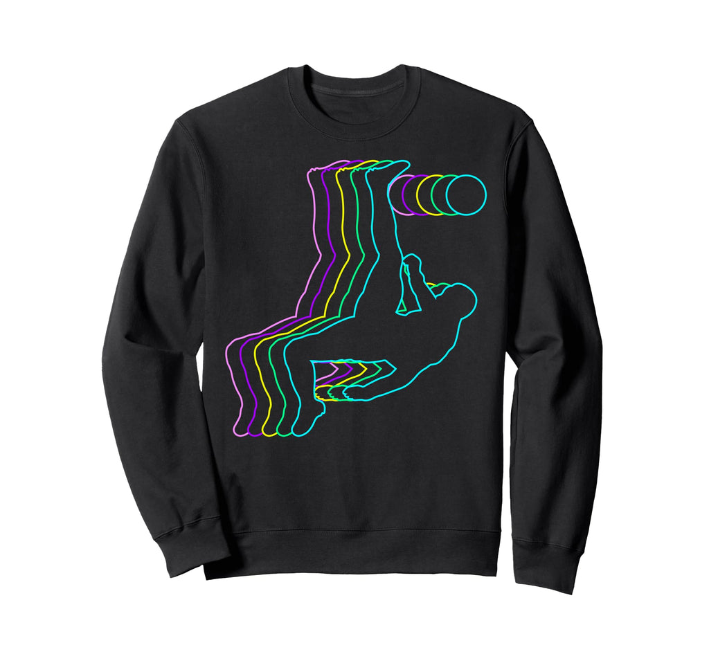 Colorful Outline Funny Soccer Sweatshirt - Unique Graphic for Adults