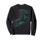 Colorful Outline Funny Soccer Sweatshirt - Unique Graphic for Adults