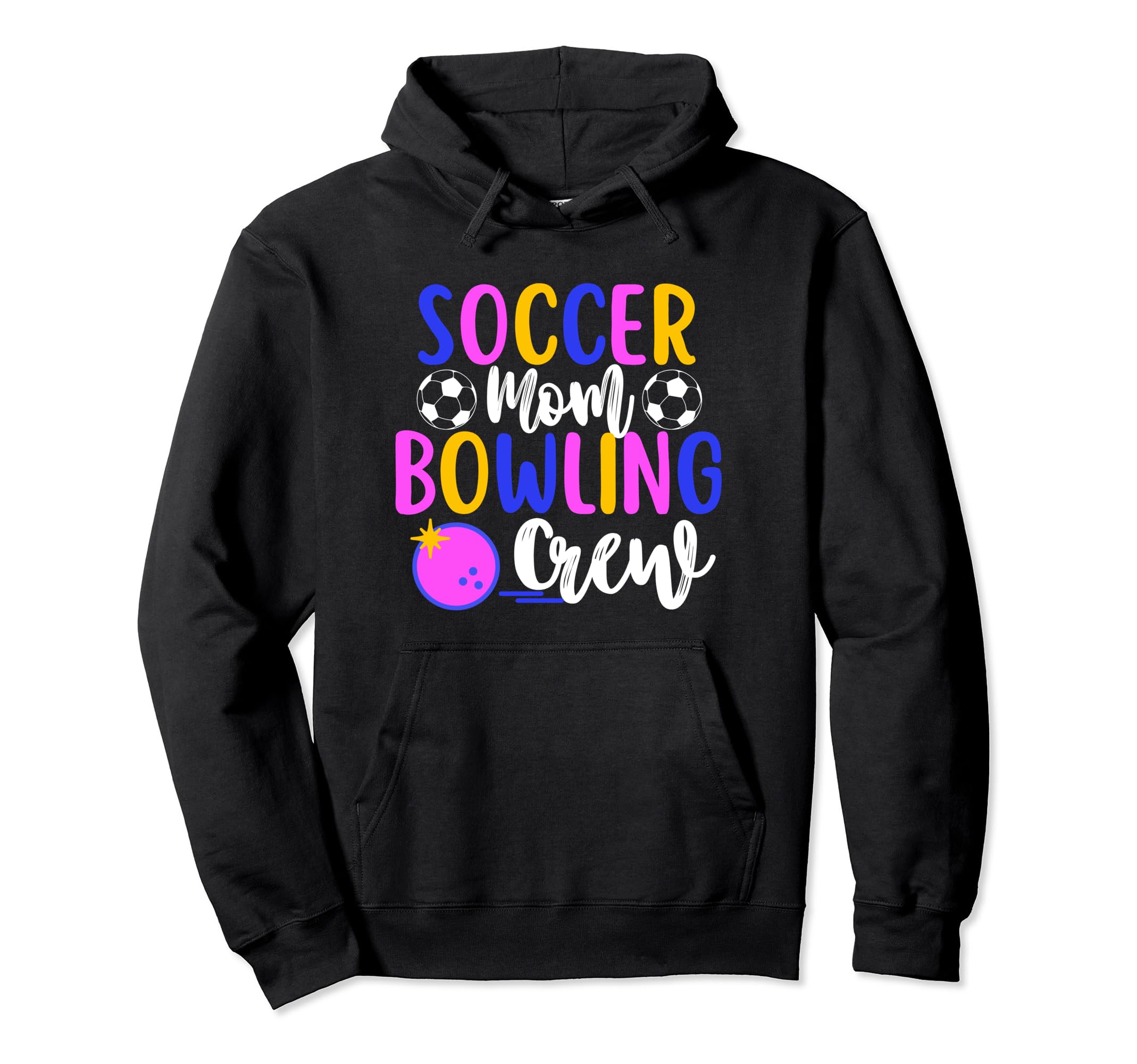 Soccer Mom Bowling Crew Group Matching Hoodie - Minimalist Print Men Women