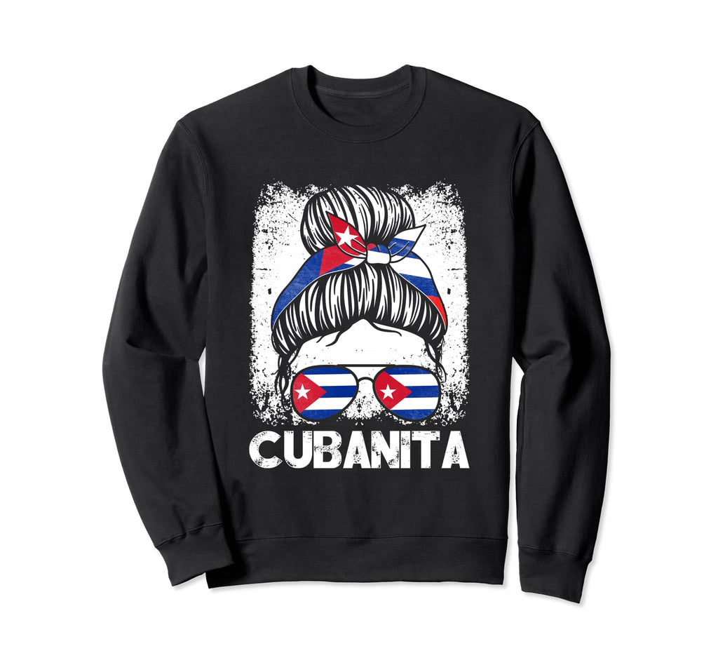Cubanita Cuba Flag Pride Sweatshirt - Fun Novelty Design Men Women