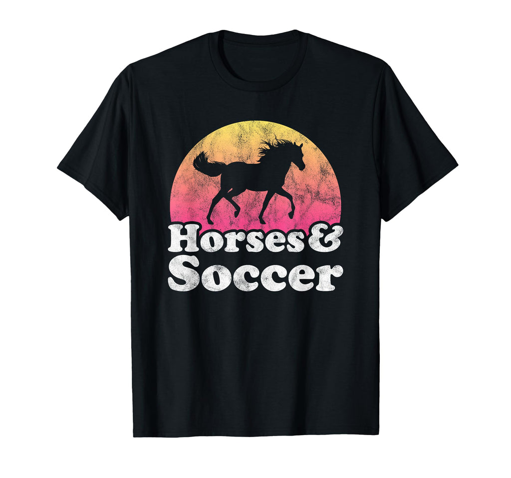 Horse And Soccer Or Horses T-Shirt - Trendy Graphic Men Women