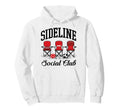 Sideline Social Club Soccer Hoodie - Trendy Graphic for Adults