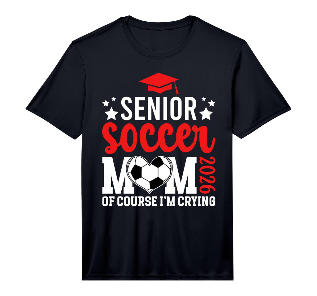 Mens Proud Soccer Senior Mom 2026 Soccer T-Shirt - Minimalist Print Unisex