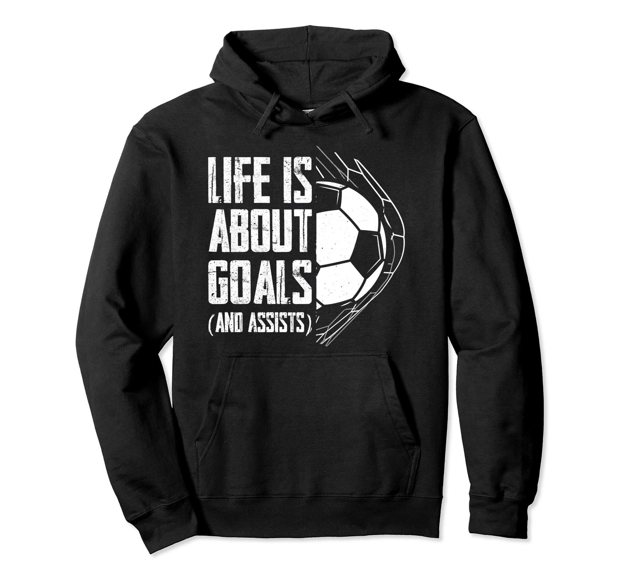 Life Is About Goals And Assists Team Hoodie - Custom Art Print Men Women