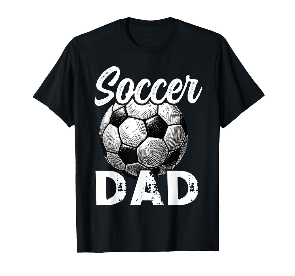 Soccer Dad Fatherhood Papa Soccer T-Shirt - Unique Graphic for Adults