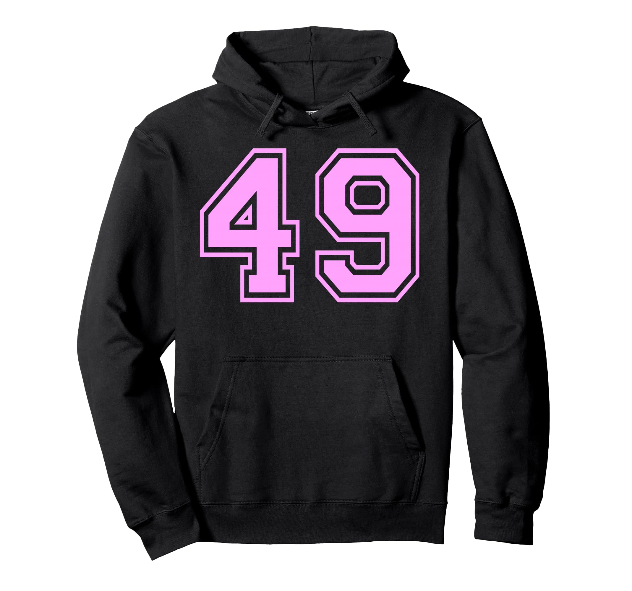 49 Number Forty Nine Sports Hoodie - Casual Everyday Wear Men Women