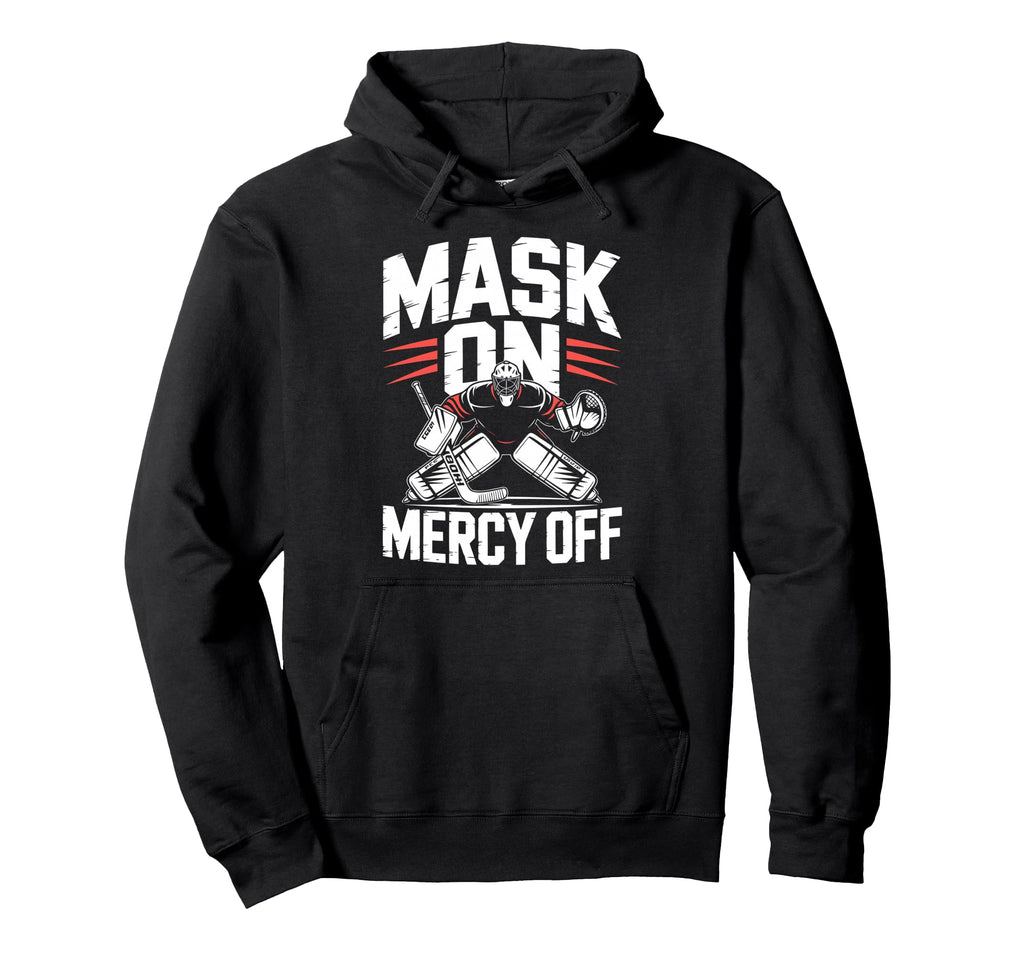 Ice Hockey Goalkeeper Mask Hockey Goalie Hoodie - Unique Graphic for Adults