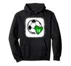 Womens Custom Soccer Mom Number 15 Hoodie - Streetwear Style for Adults