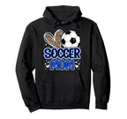 Soccer Mom Soccer Player Mother Heart Hoodie - Custom Art Print for Adults
