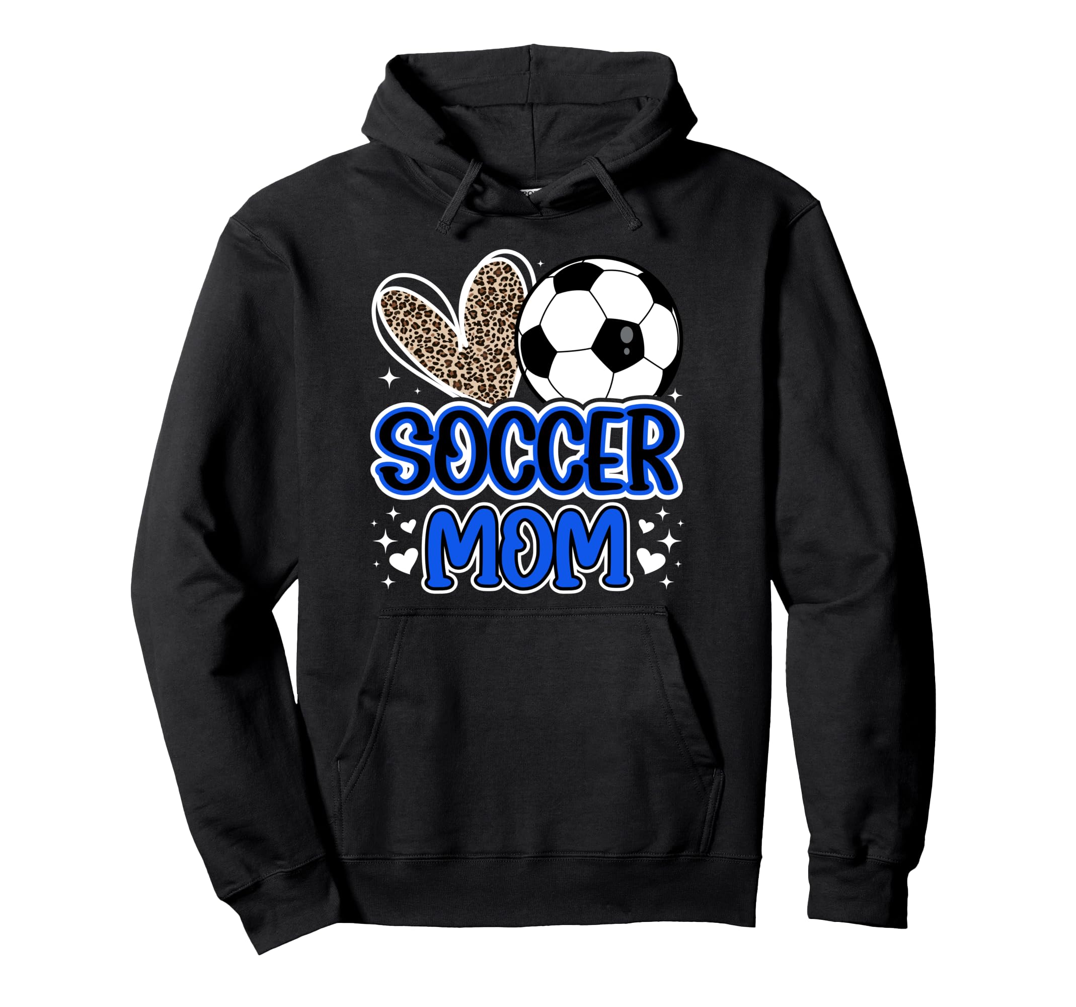 Soccer Mom Soccer Player Mother Heart Hoodie - Custom Art Print for Adults