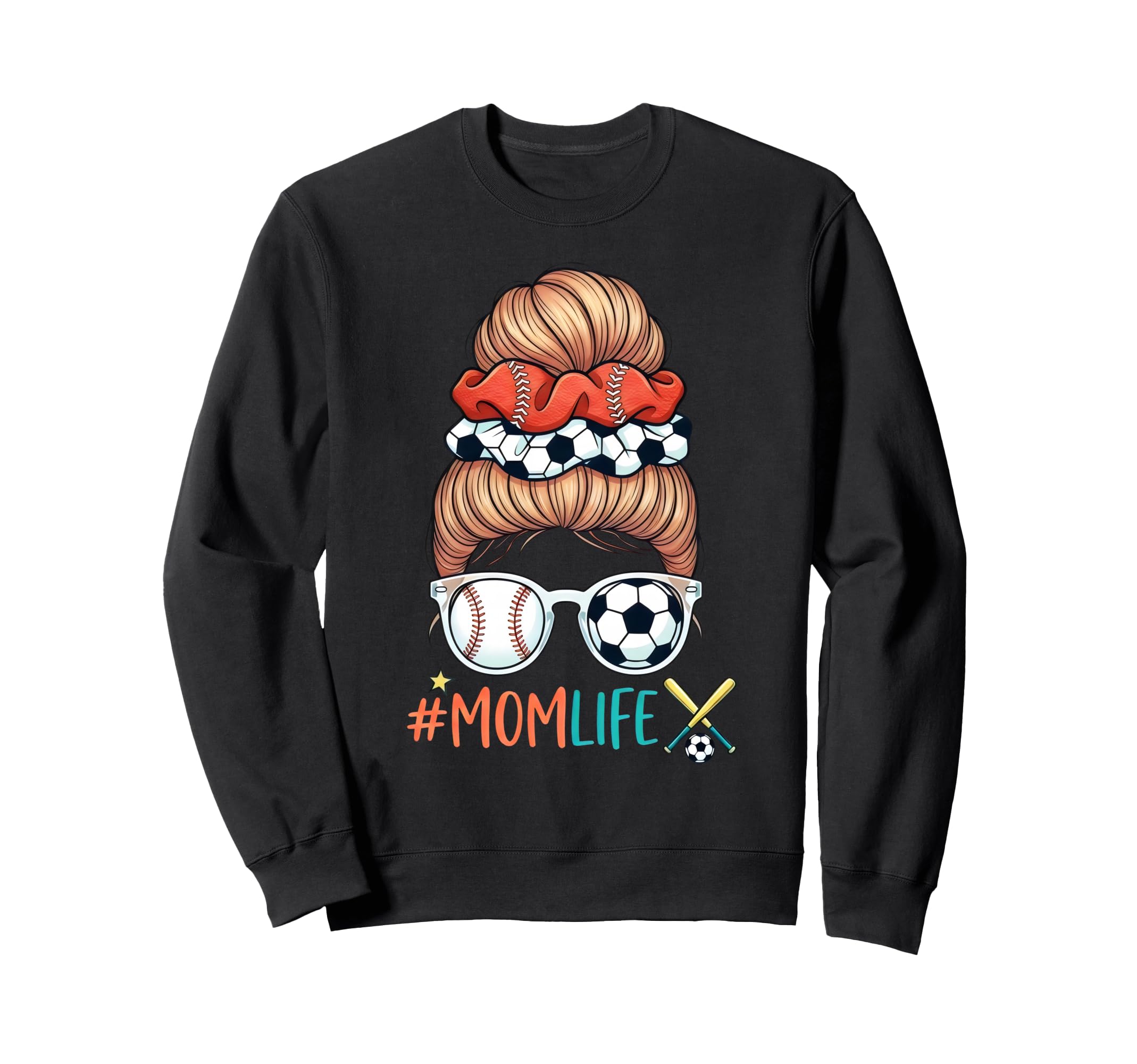 Soccer And Baseball Mom Life Sweatshirt - Casual Everyday Wear Men Women