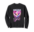 Female Soccer Player Funny Soccer Sweatshirt - Graphic Print for Adults