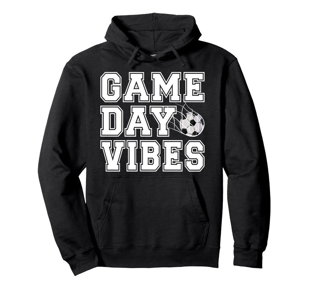 Game Day Vibes Soccer Game Day Soccer Hoodie - Graphic Print for Adults