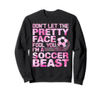 Soccer Player Teen Soccer Lover Sweatshirt - Fun Novelty Design for Adults