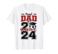 Proud Dad 2024 Soccer Senior T-Shirt - Custom Art Print for Adults