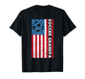 Soccer Grandpa Usa American Flag Soccer T-Shirt - Custom Art Print Unisex