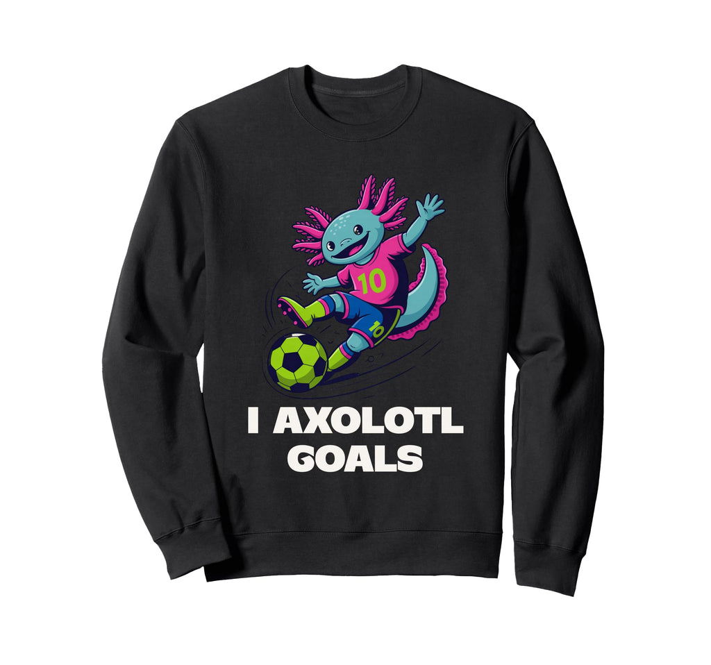 Soccer Mom Axolotl Funny Sports Sweatshirt - Streetwear Style for Adults