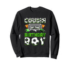 Cousin Birthday Soccer Family Sweatshirt - Fun Novelty Design for Adults