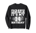 Bruh Its My 14Th Birthday Soccer 14 Sweatshirt - Aesthetic Graphic Unisex