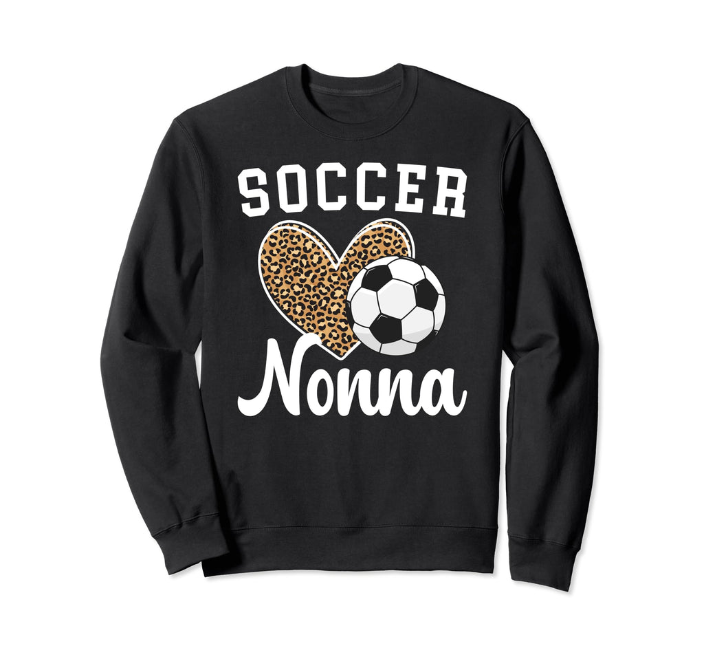 Soccer Nonna Heart Grandma Nonna Sweatshirt - Fun Novelty Design Men Women