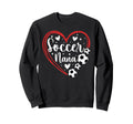 Soccer Nana Grandma Heart Nana Sweatshirt - Casual Everyday Wear Unisex