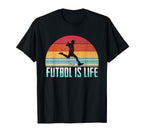 Futbol Is Life Soccer Player Costume T-Shirt - Custom Art Print Unisex