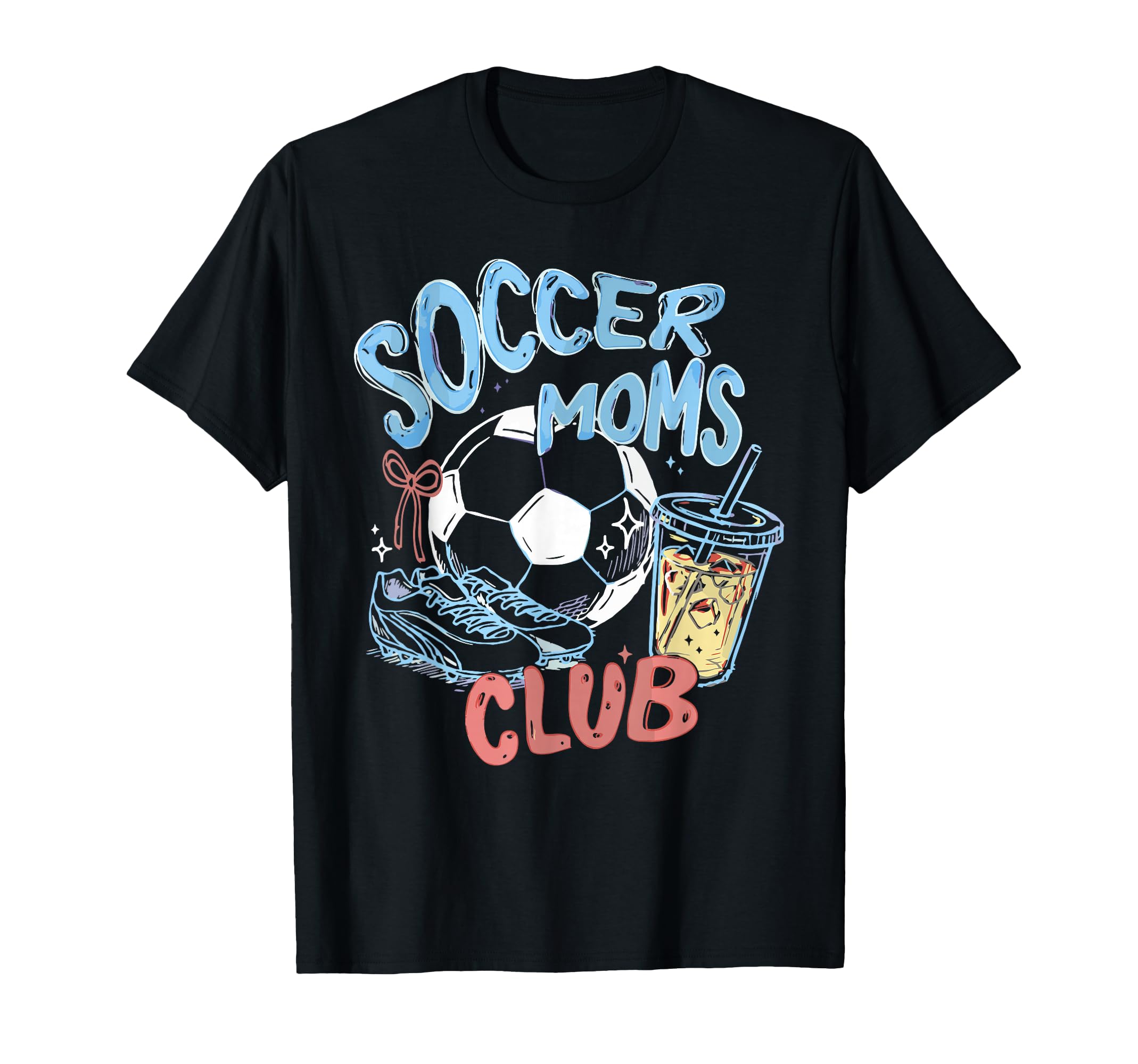 Funny Soccer Moms Club Coffee Lovers T-Shirt - Custom Art Print Men Women