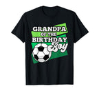 Soccer Themed Birthday Party Matching T-Shirt - Unique Graphic Unisex