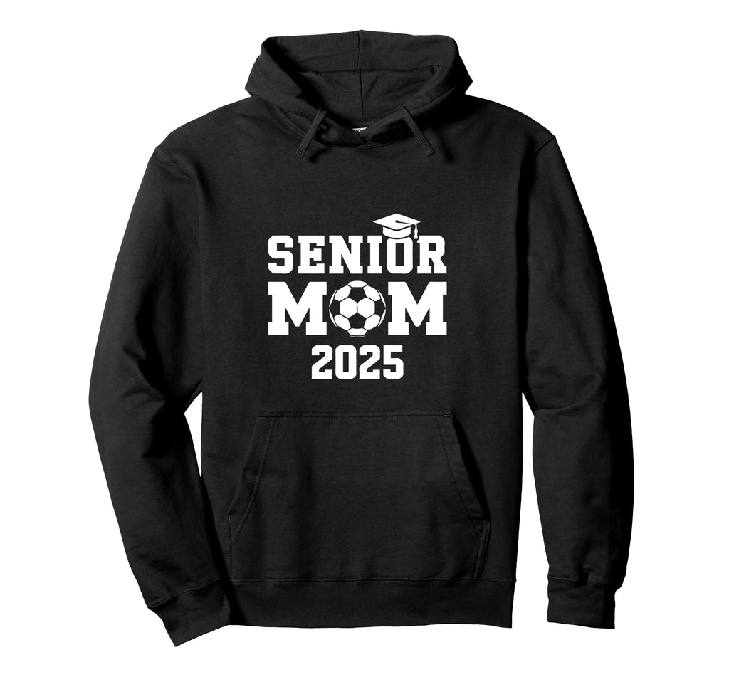 Senior Mom 2025 Soccer Graduation Proud Hoodie - Custom Art Print Unisex