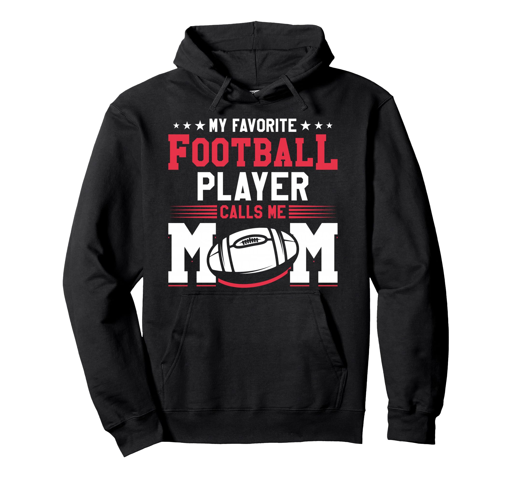 My Favorite Football Player Calls Me Hoodie - Trendy Graphic for Adults