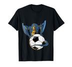 Soccer Goalie Goalkeeper Dragon T-Shirt - Novelty Apparel Men Women