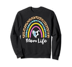 Soccer Volleyball Mom Boho Rainbow Sweatshirt - Minimalist Print Men Women