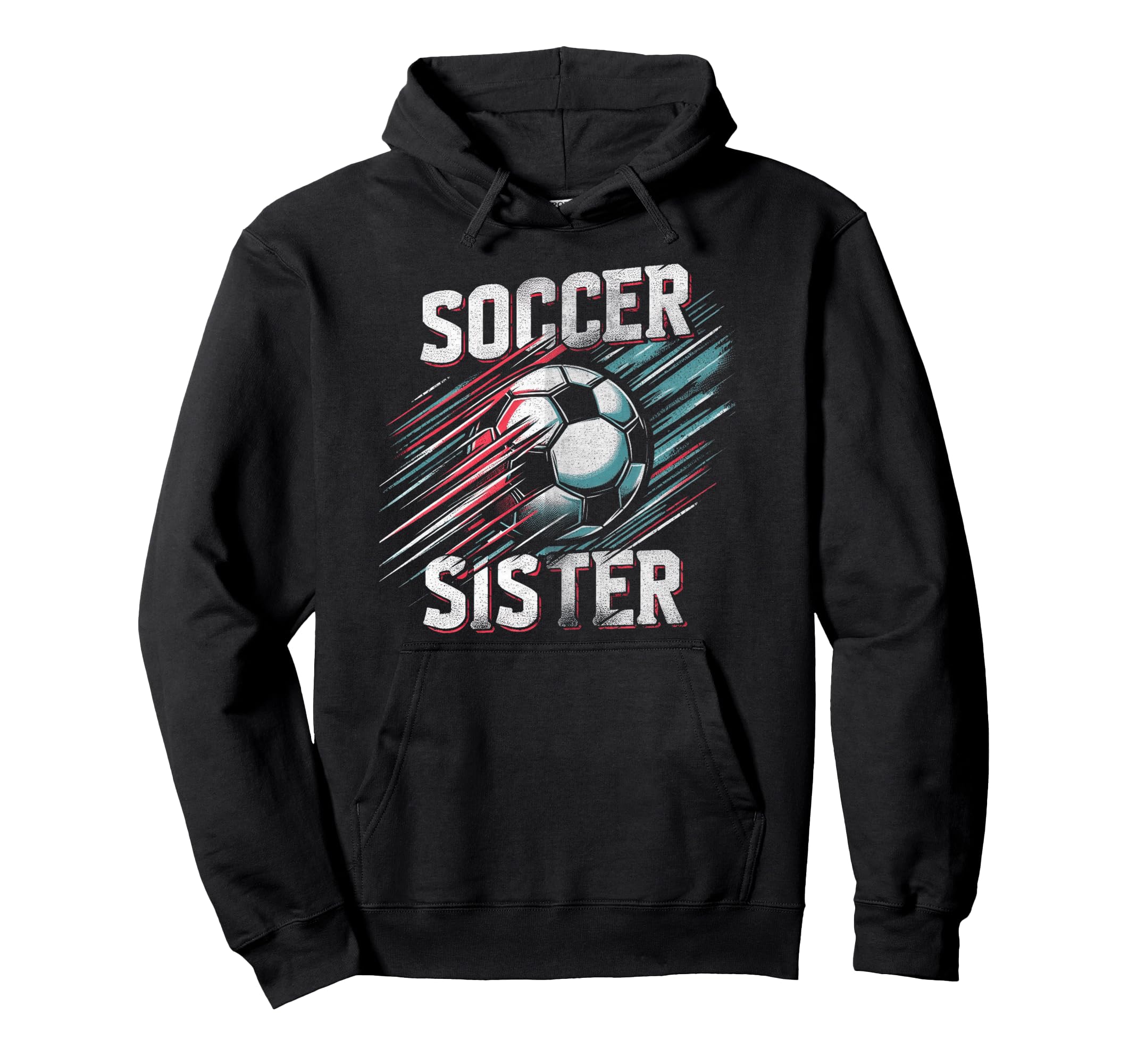 Soccer Sister Football Lover Gifts Hoodie - Casual Everyday Wear for Adults