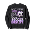 Soccer Beauty Soccer Beast Kicking Sweatshirt - Trendy Graphic for Adults