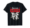 Soccer Gigi Bow Leopard Soccer Lovers T-Shirt - Streetwear Style for Adults