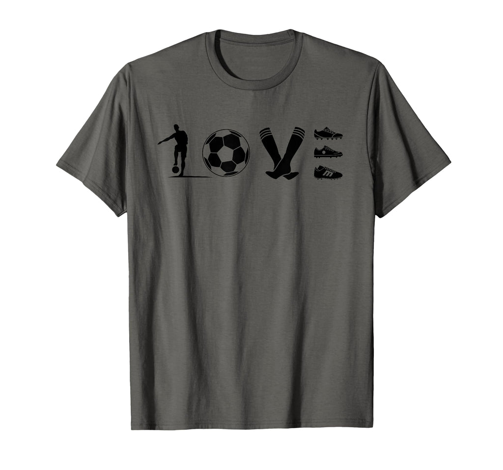 Soccer Love Gift Football Player Teens T-Shirt - Trendy Graphic Men Women