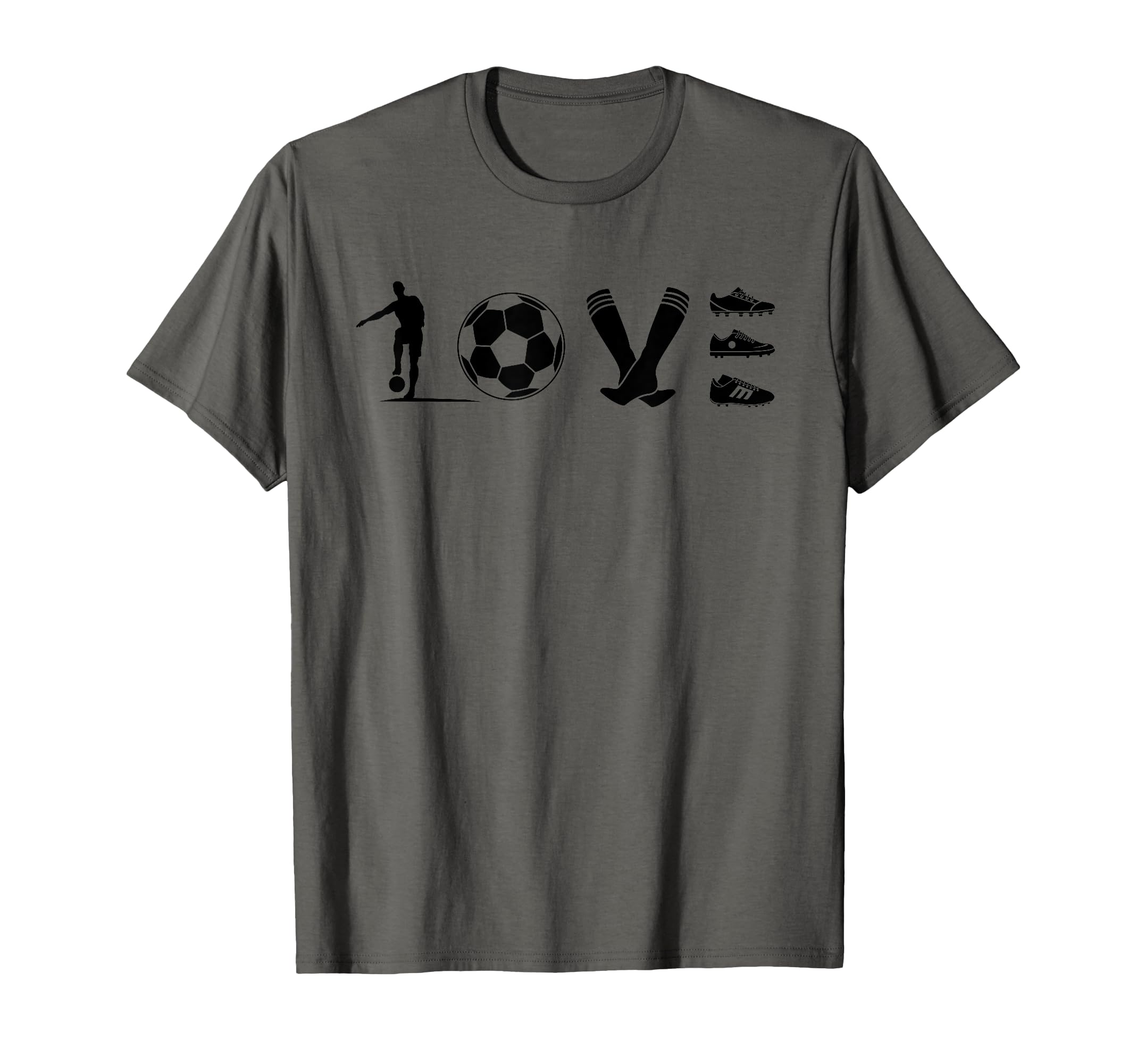 Soccer Love Gift Football Player Teens T-Shirt - Trendy Graphic Men Women