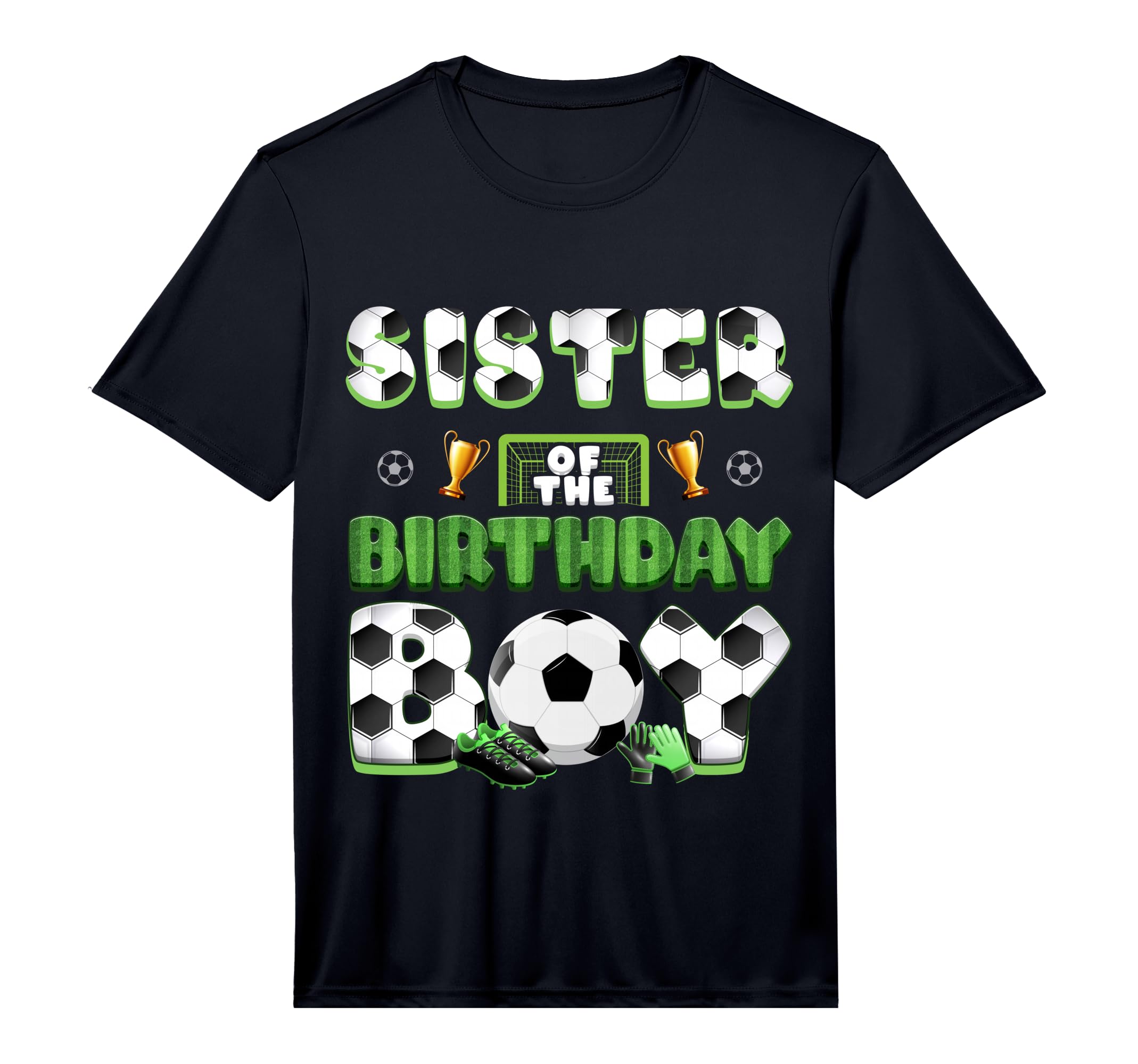 Sister Birthday Soccer Group Family T-Shirt - Minimalist Print Men Women