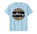 Leopard Bulldogs Team Mascot School T-Shirt - Aesthetic Graphic Unisex