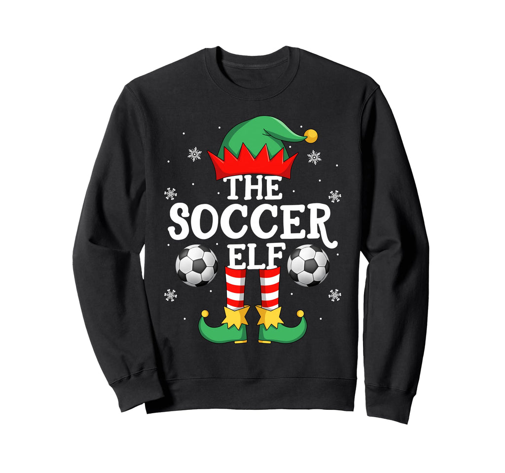 Soccer Elf Family Elf Squad Sweatshirt - Aesthetic Graphic Men Women