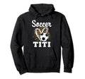 Soccer Titi Leopard Heart Matching Hoodie - Custom Art Print Men Women