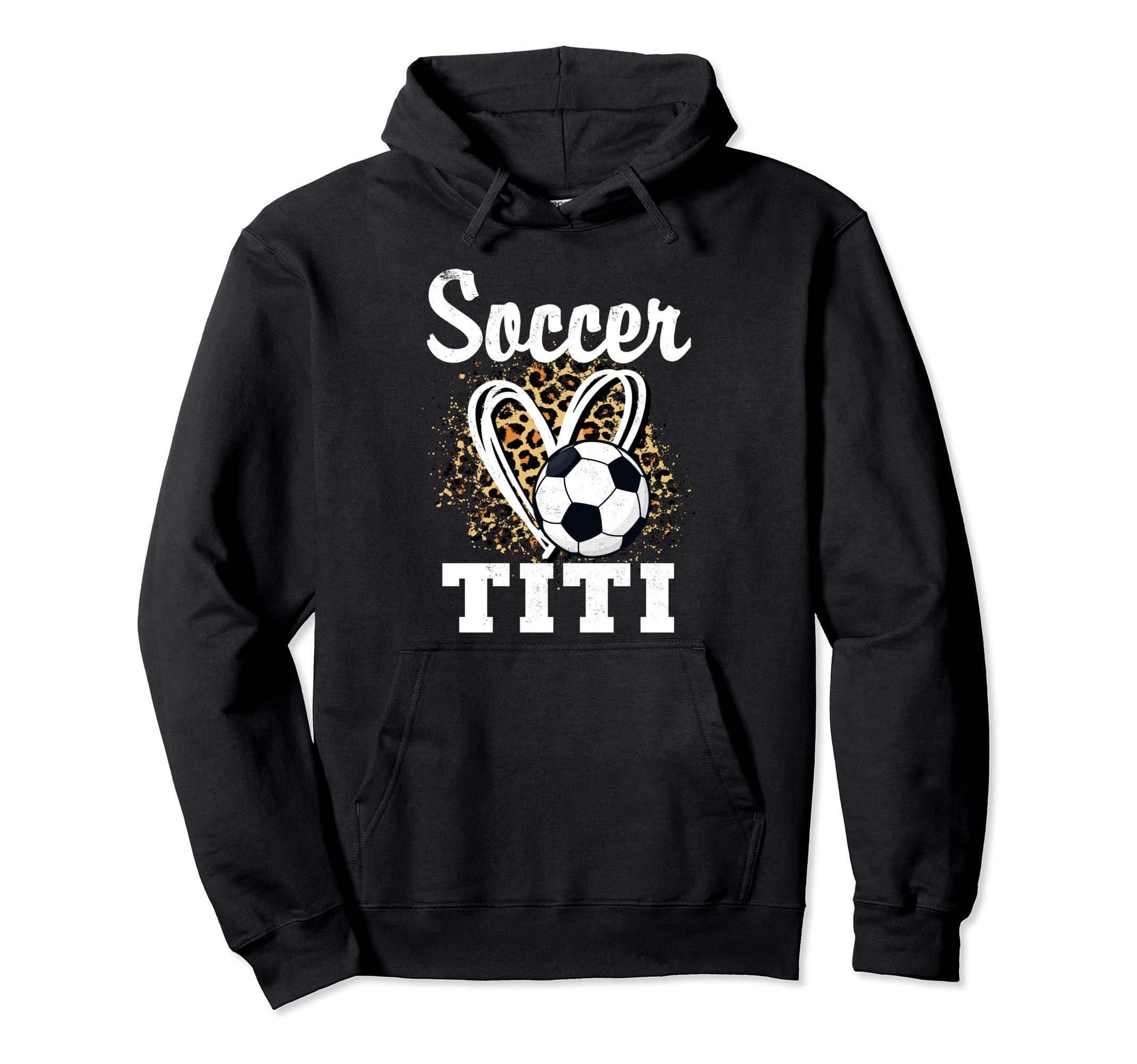 Soccer Titi Leopard Heart Matching Hoodie - Custom Art Print Men Women