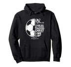 Christian Soccer Faith Verse Hoodie - Streetwear Style for Adults