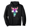 Soccer Player Celebration Silhouette Hoodie - Trendy Graphic Unisex