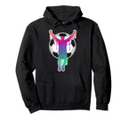 Soccer Player Celebration Silhouette Hoodie - Trendy Graphic Unisex