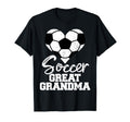Soccer Great Grandma Heart Funny T-Shirt - Aesthetic Graphic Men Women